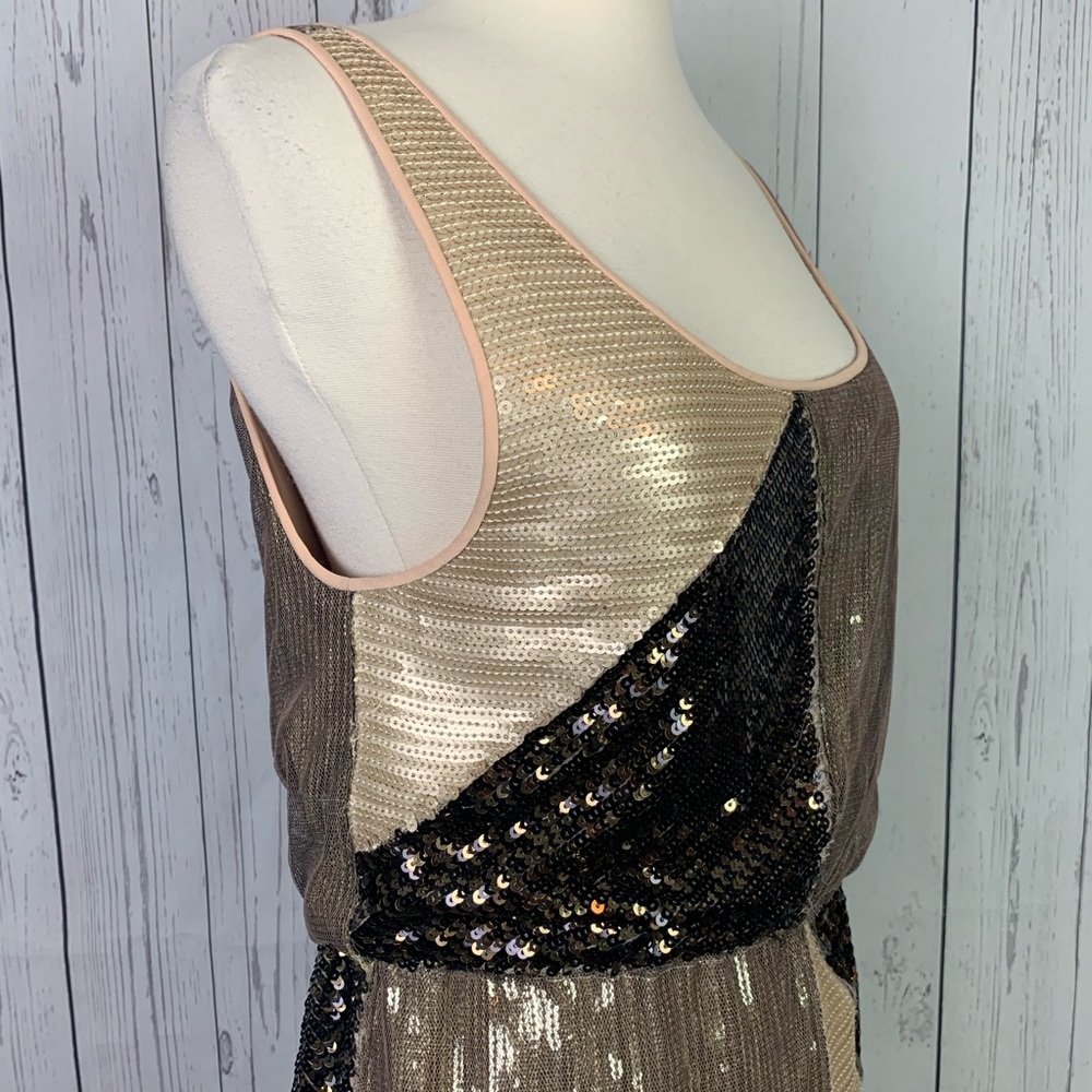 Alice + Olivia | sequin tank colorblock dress - Picture 4 of 8